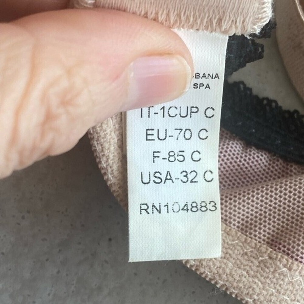 Dolce & Gabbana Vtg. 00s Y2K Pink Heart Outerwear Bra 32C rhinestone - Picture 6 of 16